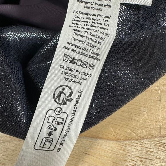 Lululemon Wunder Under SmoothCover Tight 25" Foil Radiate Black Night Size 4 NWT - Picture 7 of 12